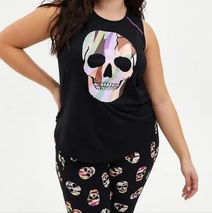 Torrid Bundle Active Pastel Camouflage Leggings and Schull Tank Top Size 2